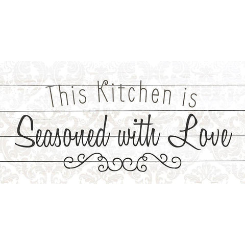 This Kitchen Black Modern Wood Framed Art Print with Double Matting by Kimberly, Allen