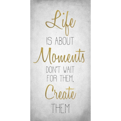Life 7 White Modern Wood Framed Art Print by Kimberly, Allen