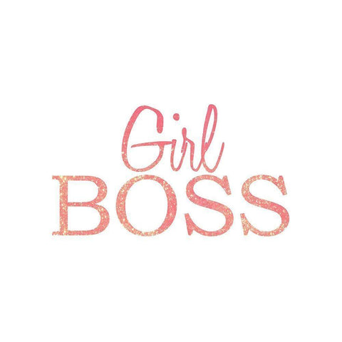 Girl BOSS Gold Ornate Wood Framed Art Print with Double Matting by Kimberly, Allen