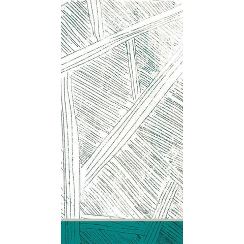 Teal Lined 2 Black Modern Wood Framed Art Print by Allen, Kimberly