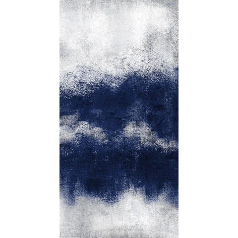 Indigo Tones Panel D Black Modern Wood Framed Art Print by Allen, Kimberly