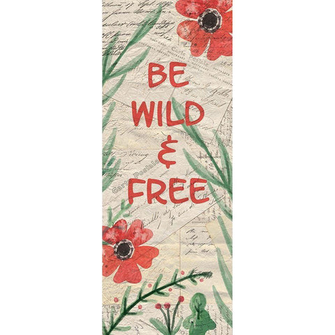 Postcard Flamingo Panel White Modern Wood Framed Art Print by Kimberly, Allen