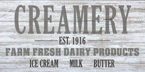 Creamery Black Ornate Wood Framed Art Print with Double Matting by Kimberly, Allen