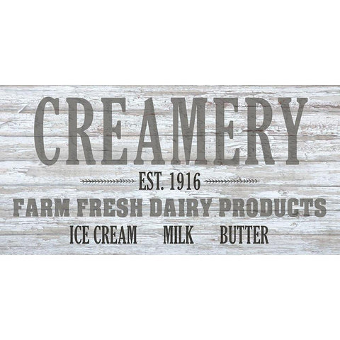 Creamery White Modern Wood Framed Art Print by Kimberly, Allen
