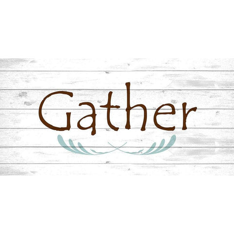 Gather Black Modern Wood Framed Art Print by Kimberly, Allen