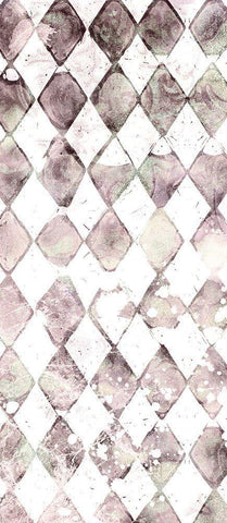Faded Shapes 1 Black Ornate Wood Framed Art Print with Double Matting by Kimberly, Allen