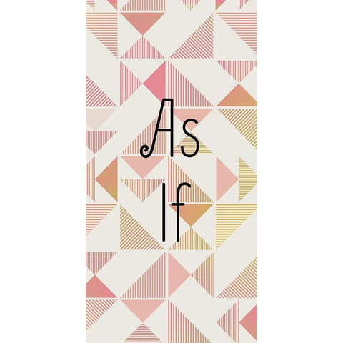 As If White Modern Wood Framed Art Print by Kimberly, Allen