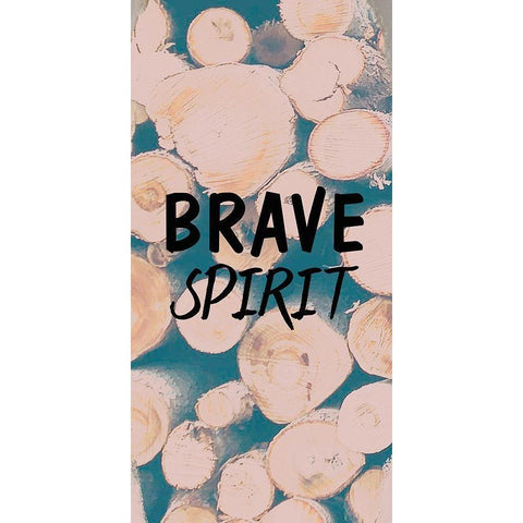 Brave Spirit Black Modern Wood Framed Art Print with Double Matting by Kimberly, Allen