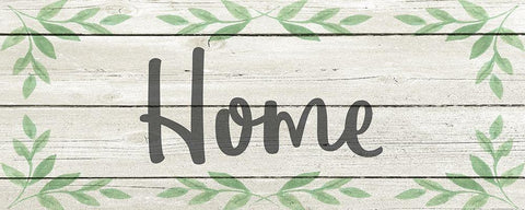 Home White Modern Wood Framed Art Print with Double Matting by Kimberly, Allen