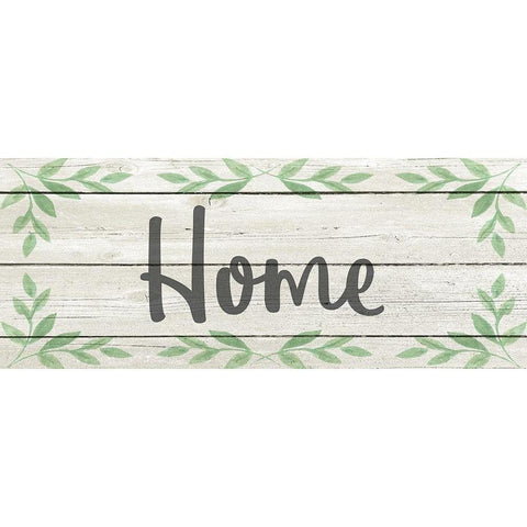 Home Black Modern Wood Framed Art Print by Kimberly, Allen