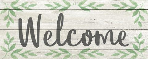 Welcome v2 Black Ornate Wood Framed Art Print with Double Matting by Kimberly, Allen