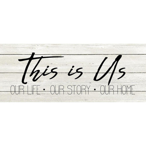 This Is Us Gold Ornate Wood Framed Art Print with Double Matting by Kimberly, Allen