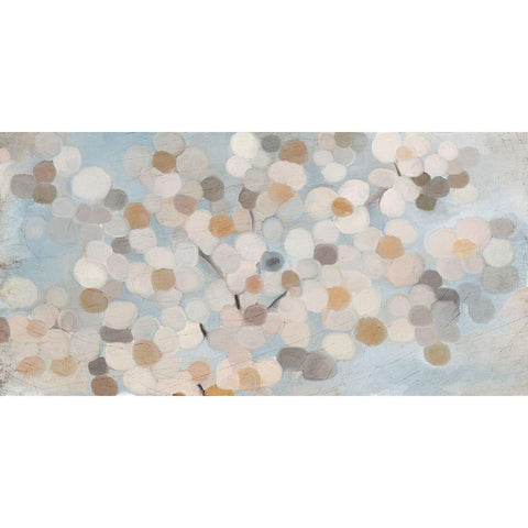 Happy Flowers Black Modern Wood Framed Art Print by Kimberly, Allen