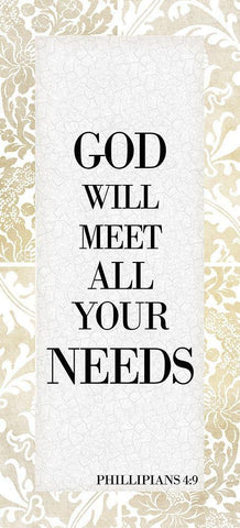 God Will Meet Black Ornate Wood Framed Art Print with Double Matting by Kimberly, Allen