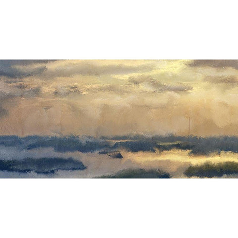 Morning Sky White Modern Wood Framed Art Print by Kimberly, Allen