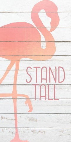 Stand Tall 1 Black Ornate Wood Framed Art Print with Double Matting by Kimberly, Allen