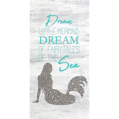 Mermaid Dreams 1 Gold Ornate Wood Framed Art Print with Double Matting by Kimberly, Allen