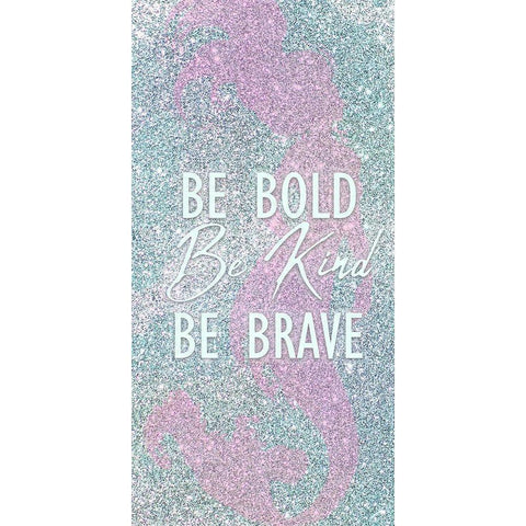 Mermaid Life 1 Black Modern Wood Framed Art Print with Double Matting by Kimberly, Allen