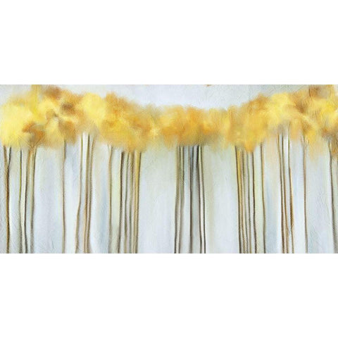 Yellow Fall White Modern Wood Framed Art Print by Kimberly, Allen