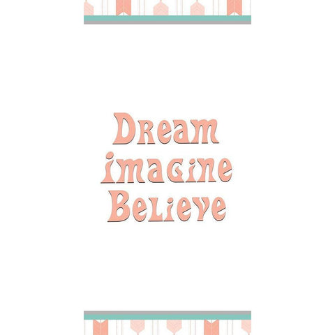 Imagine 1 White Modern Wood Framed Art Print by Kimberly, Allen