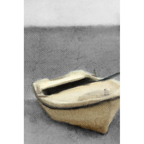 Beached Black Modern Wood Framed Art Print with Double Matting by Kimberly, Allen