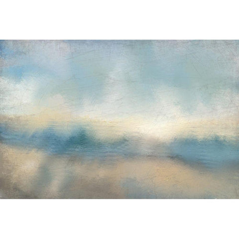 Blue Skies White Modern Wood Framed Art Print by Kimberly, Allen