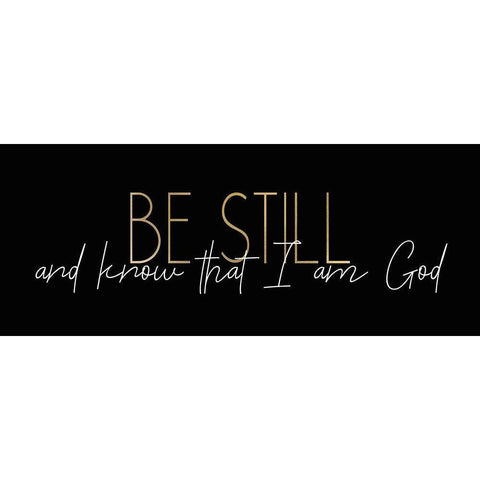 Be Still 1 Black Modern Wood Framed Art Print with Double Matting by Kimberly, Allen