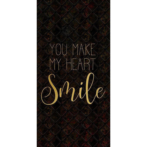 My Heart 1 Black Modern Wood Framed Art Print by Kimberly, Allen