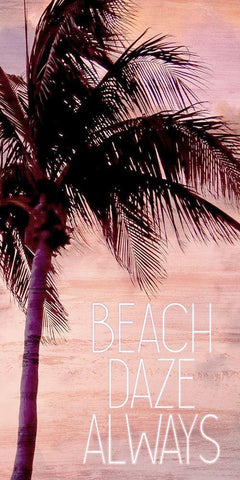 Beach Daze 1 Black Ornate Wood Framed Art Print with Double Matting by Kimberly, Allen