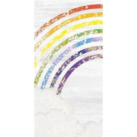 Over the Rainbow 1 Black Modern Wood Framed Art Print by Kimberly, Allen