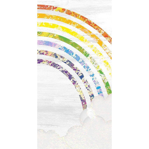 Over the Rainbow 2 Black Modern Wood Framed Art Print by Kimberly, Allen
