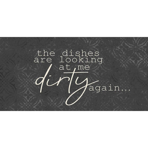 The Dishes Black Modern Wood Framed Art Print with Double Matting by Kimberly, Allen