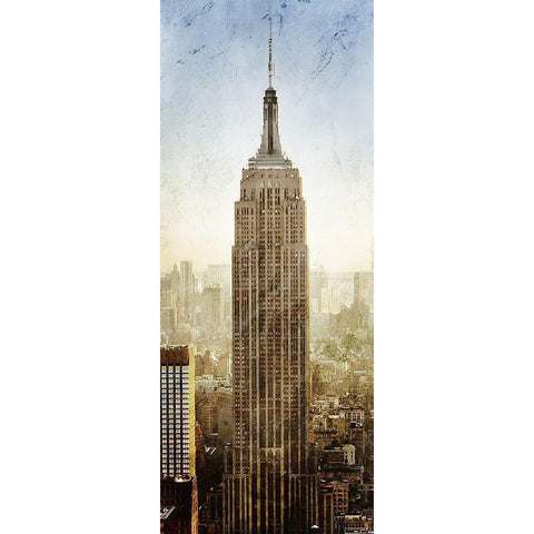 NY State of Mind 1 Black Modern Wood Framed Art Print with Double Matting by Kimberly, Allen