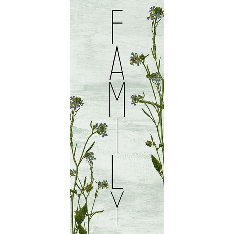 Home and Family 2 Black Modern Wood Framed Art Print by Kimberly, Allen