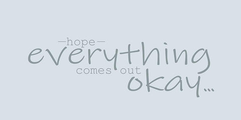 Hope Everything Black Ornate Wood Framed Art Print with Double Matting by Kimberly, Allen