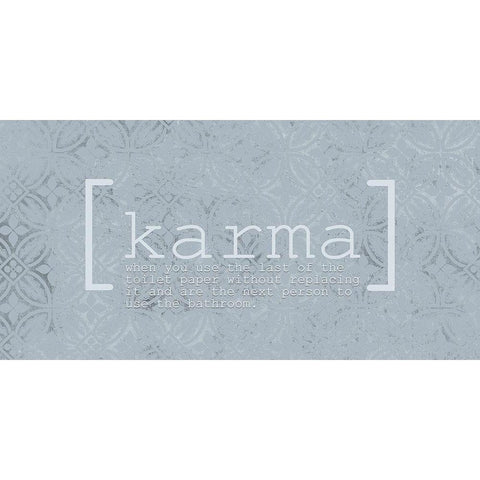 Karma Black Modern Wood Framed Art Print with Double Matting by Kimberly, Allen