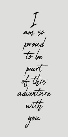 This Adventure White Modern Wood Framed Art Print with Double Matting by Kimberly, Allen