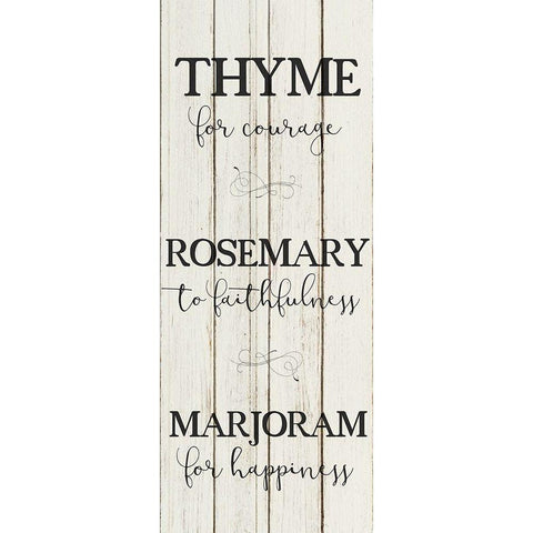 Herbs For 2 Black Modern Wood Framed Art Print by Kimberly, Allen