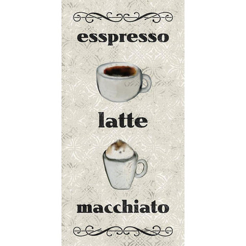 Coffee Life 1 Gold Ornate Wood Framed Art Print with Double Matting by Kimberly, Allen