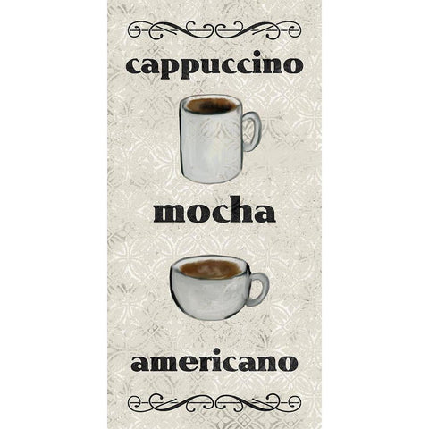 Coffee Life 3 White Modern Wood Framed Art Print by Kimberly, Allen