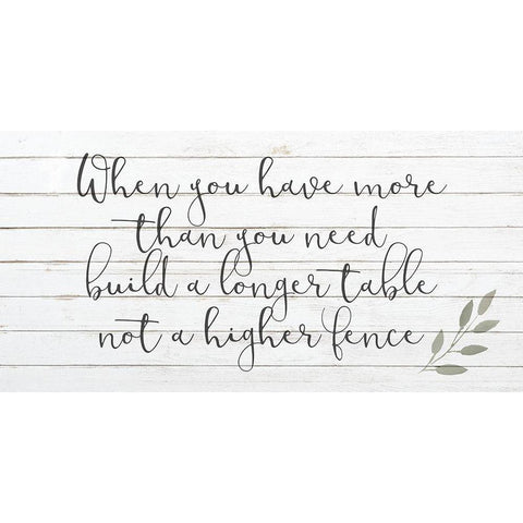 More Than You Need Black Modern Wood Framed Art Print with Double Matting by Kimberly, Allen