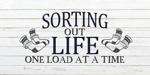 Sorting Life Black Ornate Wood Framed Art Print with Double Matting by Kimberly, Allen