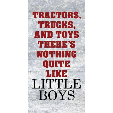 Little Boys White Modern Wood Framed Art Print by Kimberly, Allen