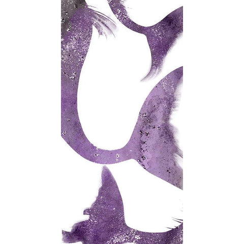 Lets be a Mermaid Black Modern Wood Framed Art Print with Double Matting by Kimberly, Allen