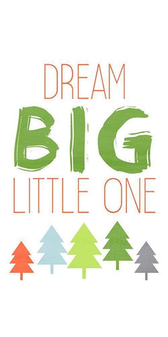 Dino Brave 2 White Modern Wood Framed Art Print with Double Matting by Kimberly, Allen