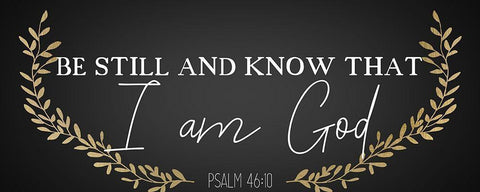 I Am God White Modern Wood Framed Art Print with Double Matting by Kimberly, Allen
