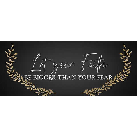 Your Faitih Black Modern Wood Framed Art Print with Double Matting by Kimberly, Allen