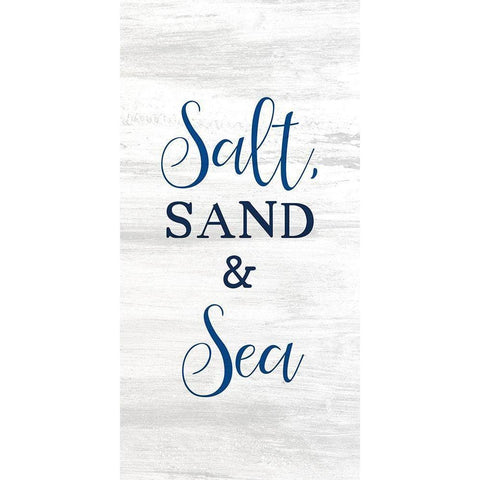 Salt and Sea 6 Black Modern Wood Framed Art Print by Kimberly, Allen
