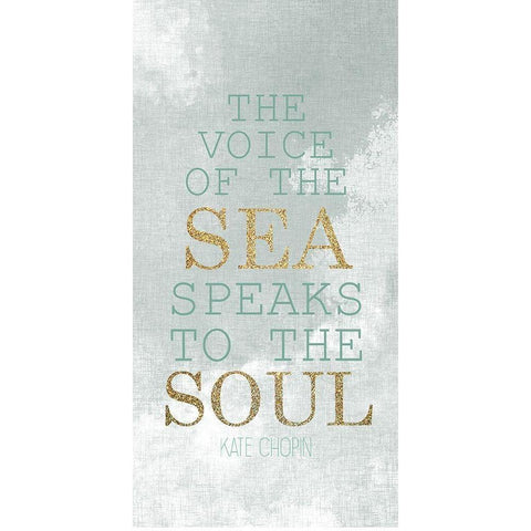 The Voice of the Sea 3 Gold Gold Ornate Wood Framed Art Print with Double Matting by Allen, Kimberly