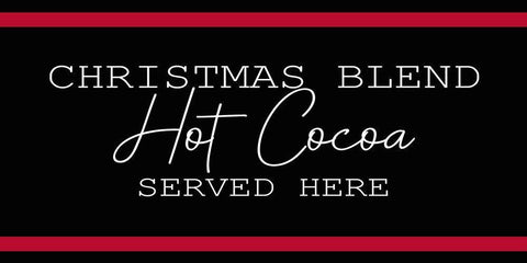 Christmas Cocoa 1 White Modern Wood Framed Art Print with Double Matting by Kimberly, Allen